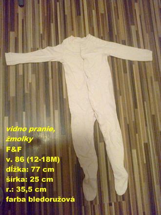 Bledoružový overálik, f&f,86
