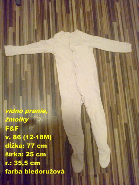 Bledoružový overálik, f&f,86