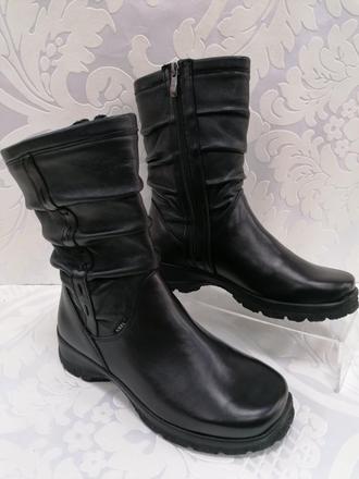 Dámske kožené zimné topánky 22 220233 z, 36