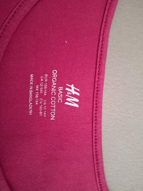 Dievčenské h&m bavlnené šaty., h&m,164