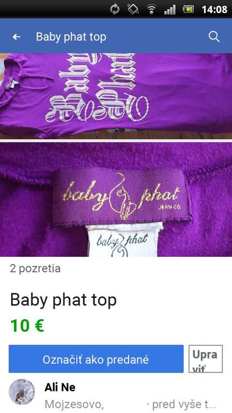 Baby phat top, s