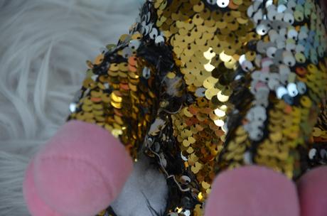 Prasiatko s flitrami, 