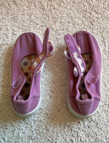 Fialové papuče na suchý zips, 26, 26