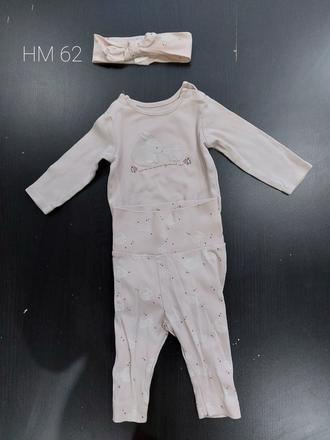 Body + nohavice + celenka, h&m,62