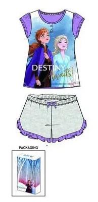 Pyžamo krátke frozen šedé - skladom, 85sue7295b6, 110 / 116