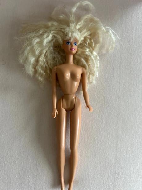 Barbie retro s dlhými blond vlasmi - mattel č.12, 