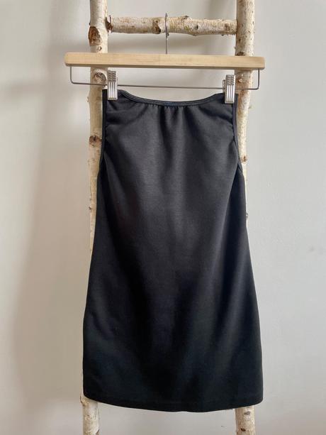 Čierne nosiace tielko lalabu, s