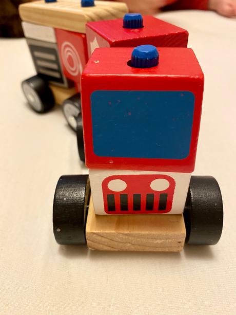 Krásny hasičský drevený vláčik, 