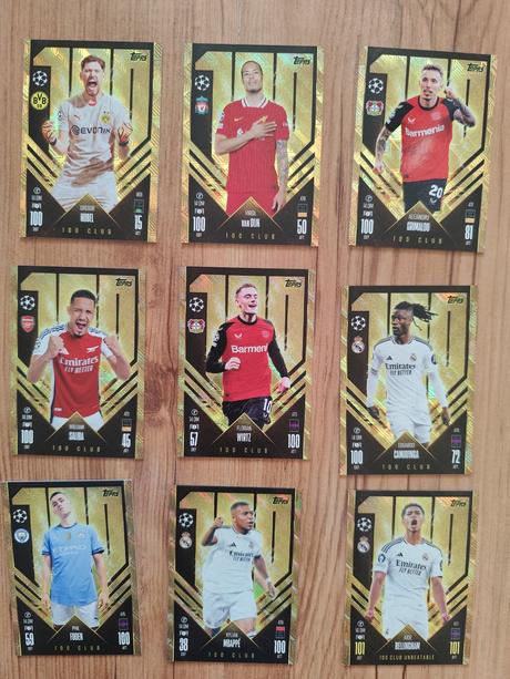 Futbalové kartičky ucc topps match attax 2024/25, 