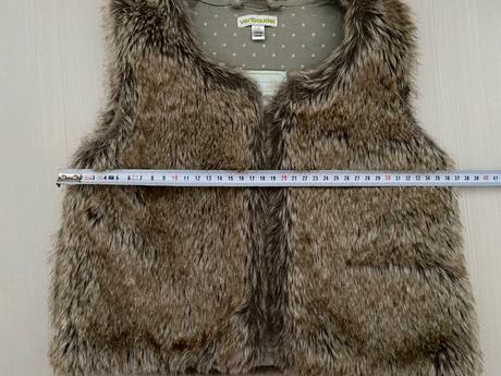 Kožušinová vesta, vertbaudet,116