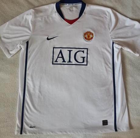 Nike manchester united biely futbalový dres, nike,xl