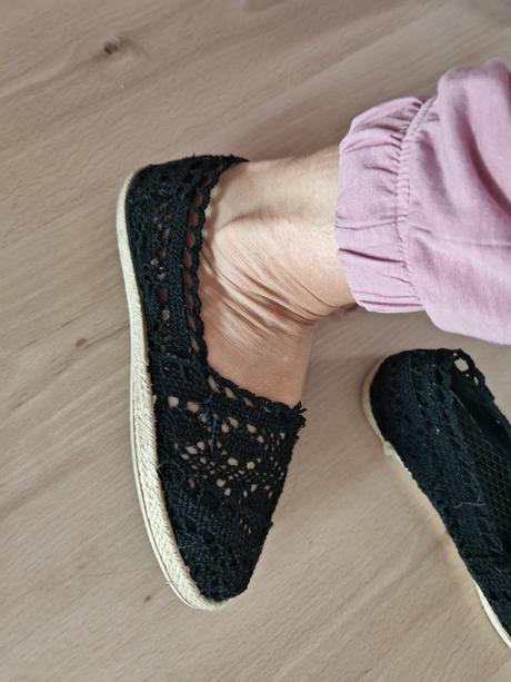 Háčkované espadrilky 38, 38