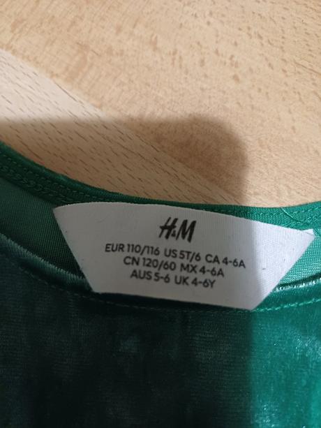 Semišové šaty 110/116, h&m,116