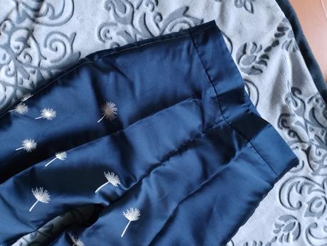 Tmavomodré elegantné žakarove nohavice zara, zara,xs