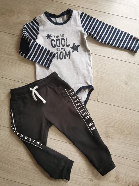 Body +tepláky, lindex,80