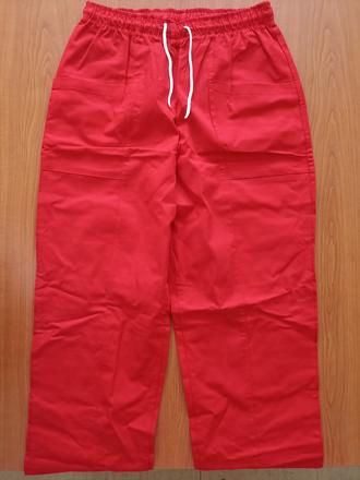 Červené pracovné nohavice, 40