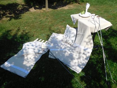 Závesy z tkaného plátna,