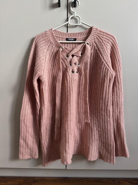 Ružový svetrík, s