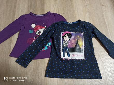 Dievčenské trička + saty, lupilu,104