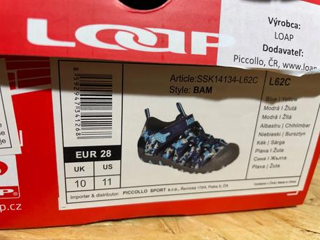 Sandalky velkost 28, loap,28
