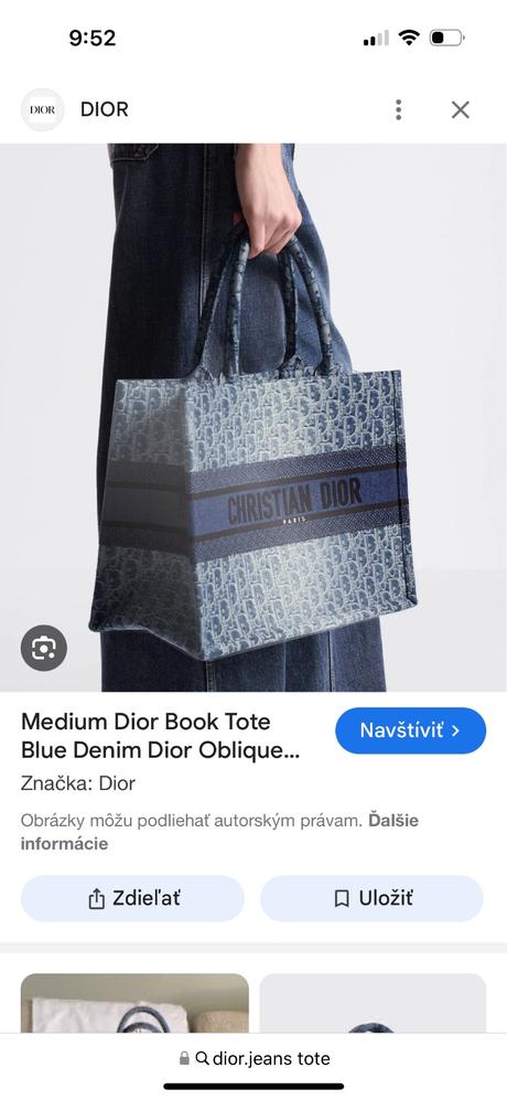 Christian dior book tote medium taska, dior