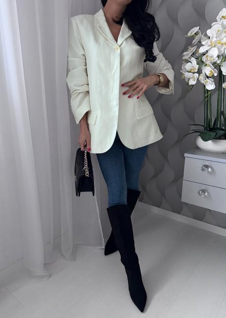 H&m - sako z ľanovej zmesi, h&m,s