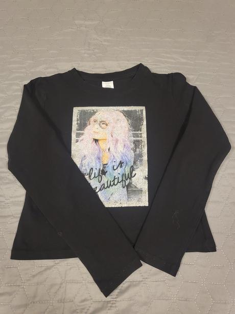 Čierne tričko, lindex,134