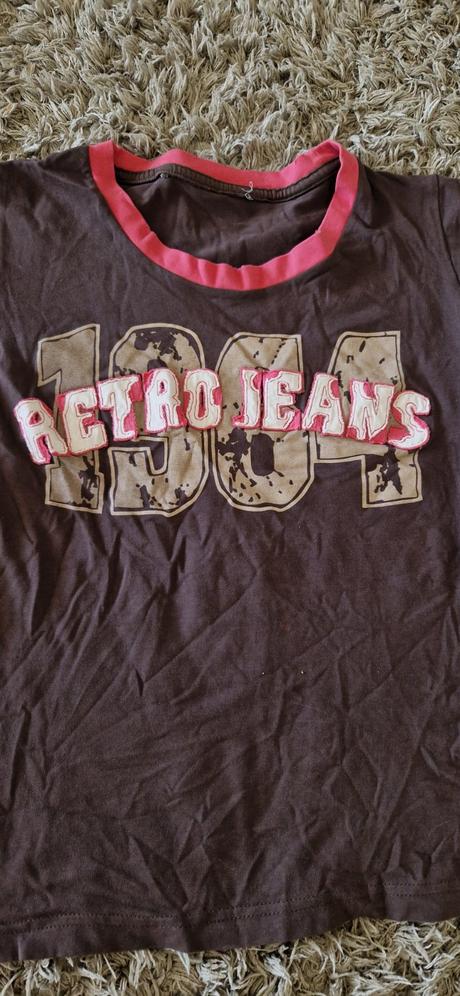 Tricko retro jeans, s
