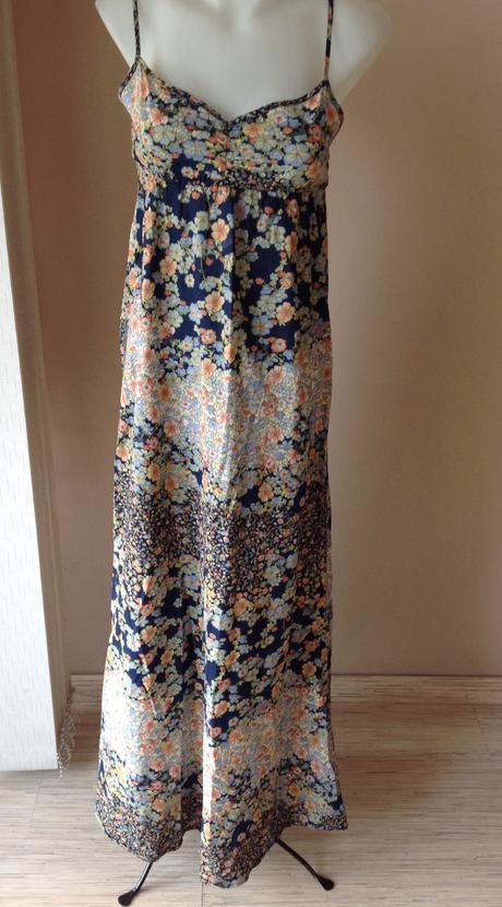 Dlhé bavlnené saty /o, h&m,xs