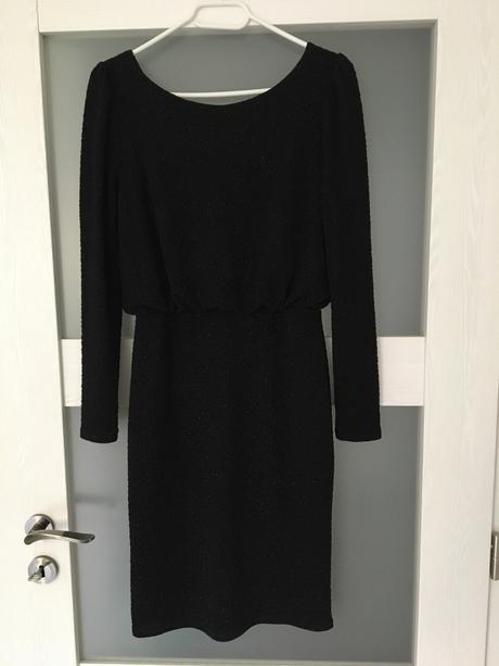 Cierne saty s trblietkami, f&f,38