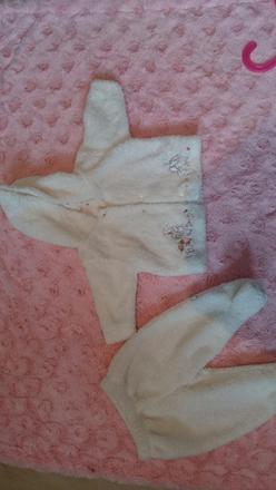 Teplá súpravička,mikina a polodupačky , mothercare,62