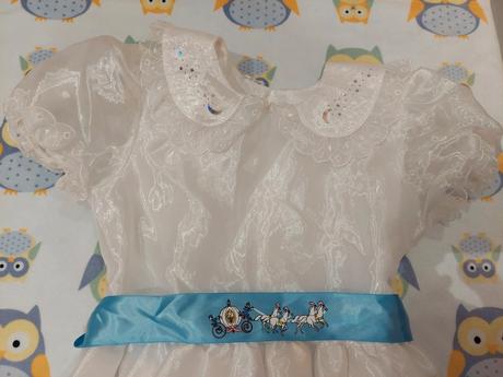 Popoluška exkluzívne (svadobné) šaty veľ.122/128,