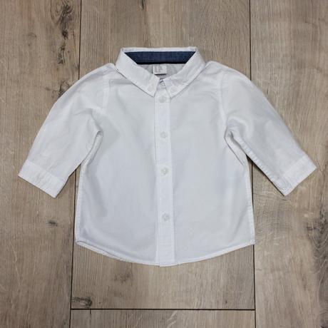 Košeľa biela chlapčenská h&m č.68, 4-6m, h&m,68