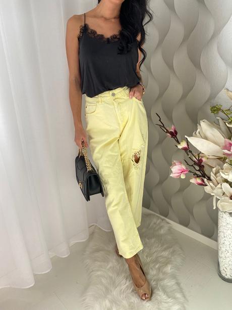 Zara - žlté džínsy, zara,26