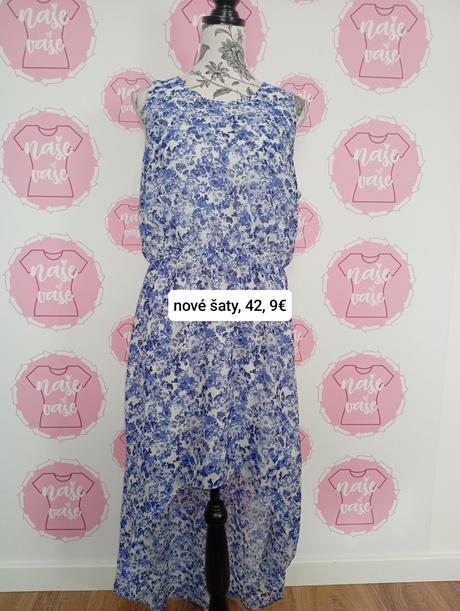 Nové šaty, vzadu dlhšie, 42 / xl