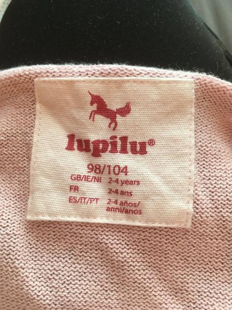 Ružový svetrík s trblietkami, lupilu,98
