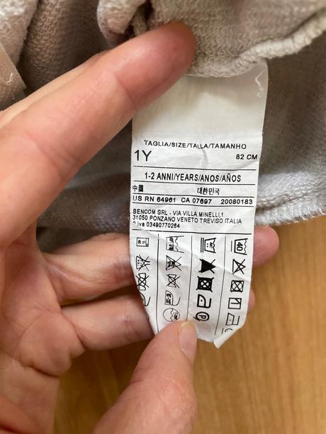 Mikina benetton 1-2 roky, benetton,80