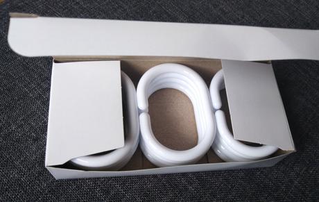 Krúžky na záves ako nové, 