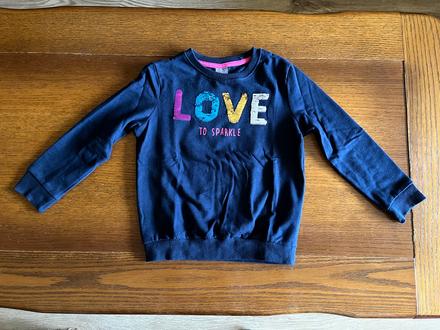 Teplejšia mikina s interaktívnym nápisom love, kids,110