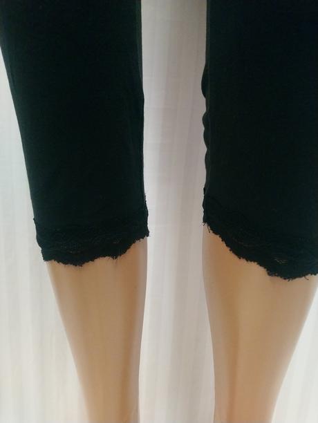 Dámske čierne elastické trištvrťáky, biaggini, m, m