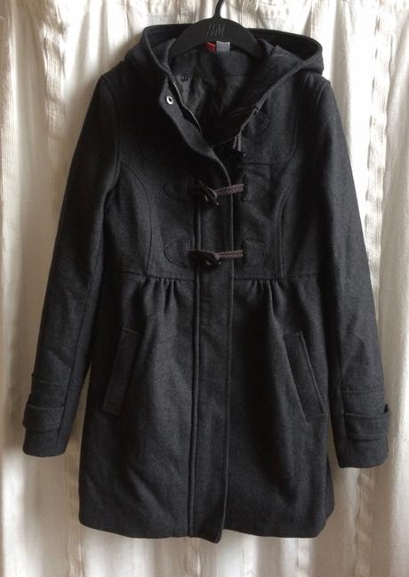 H&m divided sivý kabát vel.38/m, h&m,m