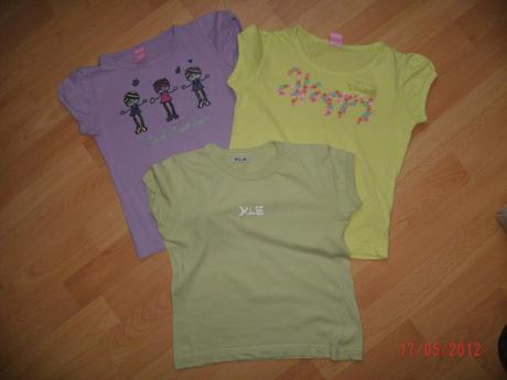 Tričká 3 ks, kenvelo,128