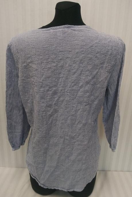 Dámska pásikavá modro biela blúza, peter hahn, m, m