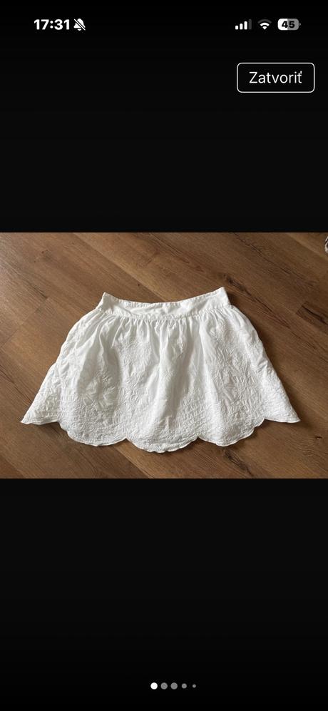 Vyšívaná sukňa zara, zara,m