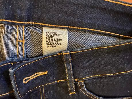 Retro skinny rifle superuzke 27 hm, h&m,34