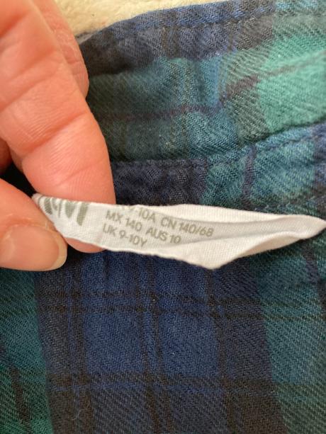 Károvaná košeľa, h&m,140