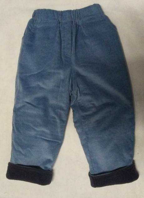 Menčestrové nohavice - zateplené, 92