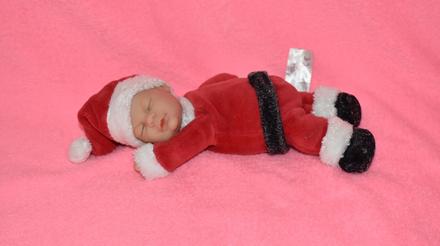 Bábika anne geddes santa klaus,
