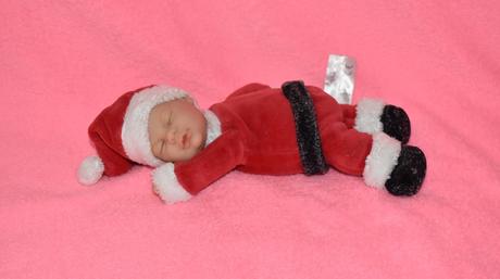 Bábika anne geddes santa klaus,