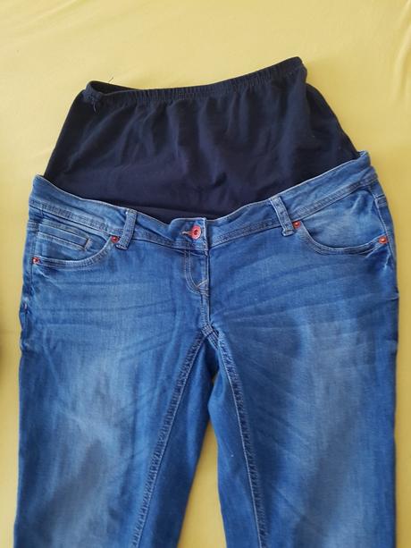 Tehotenské rifle h&m mama skinny a c&a, h&m,m